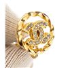 Image 5 : Chanel Gold CC Rhinestone Earrings