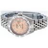 Image 8 : Rolex Ladies 26 Stainless Steel Salmon Pyramid Diamond Oyster Perpetual Datejust