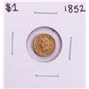 Image 1 : 1852 $1 Liberty Head Gold Dollar Coin
