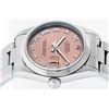 Image 8 : Rolex Midsize Stainless Steel Salmon Roman Datejust Wristwatch