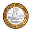 Image 2 : .999 Silver Riviera Hotel & Casino Las Vegas $10 Casino Limited Edition Gaming Token