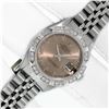 Image 2 : Rolex Ladies Stainless Salmon Roman Pyramid Diamond Datejust Wristwatch
