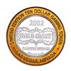Image 2 : .999 Fine Silver Gold Coast Las Vegas, Nevada $10 Casino Limited Edition Gaming Token