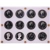 Image 2 : 1971-1982 Proof $1 Canada Commemorative Silver Dollar Coin Sets in Capital Plastic