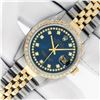 Image 2 : Rolex Men's Two Tone Blue Diamond Datejust Wristwatch