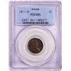 Image 1 : 1911-S Lincoln Wheat Cent Coin PCGS MS64BN