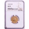Image 1 : 1910-S $5 Indian Head Half Eagle Gold Coin NGC AU55