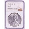 1986 $1 American Silver Eagle Coin NGC MS69