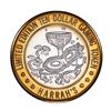 Image 1 : .999 Silver Harrah's Las Vegas, Nevada $10 Casino Limited Edition Gaming Token