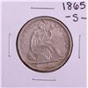 Image 1 : 1865-S Seated Liberty Half Dollar Coin