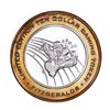 Image 1 : .999 Silver Fitzgerald's Casino & Hotel Reno, Nevada $10 Limited Edition Gaming Token