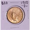 Image 1 : 1910-D $10 Indian Head Eagle Gold Coin