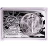 Image 1 : 1986 $1 American Silver Eagle Coin & 2oz Silver Bar Set