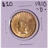Image 1 : 1910-D $10 Indian Head Eagle Gold Coin