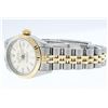 Image 8 : Rolex Ladies Two Tone White Index Fluted Datejust Wristwatch