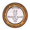 Image 2 : .999 Silver Treasure Island Las Vegas $10 Limited Edition Casino Gaming Token