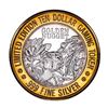 Image 1 : .999 Fine Silver Golden Nugget Laughlin $10 Casino Limited Edition Gaming Token