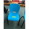 2-Blue Kids chairs