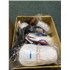 Image 3 : 4 boxes “New” assorted sports accessories-lanyards/shin pads etc