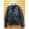 Image 1 : Vintage Live to Ride Black Motorcycle leather Jacket - Size 56