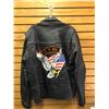 Image 2 : Vintage Live to Ride Black Motorcycle leather Jacket - Size 56