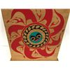Image 2 : West Coast First Nations cedar lidded keepsake box (signed on bottom by artist, dated 1998) - 10in x