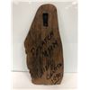 Image 2 : West Coast First Nations "Potlatch Man" signed Chief George 1990 cedar carving - 15 1/2in x 7in