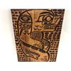 Image 2 : West Coast First Nations cedar carving signed A M - 9 3/4in x 14in