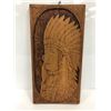 Image 1 : First Nations carved wooden plaque "Mother" May 2nd 1943 by artist Marion Insley - 7in x 14in