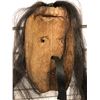 Image 2 : West Coast First Nations red cedar carved face mask w/ authentic looking hair (unsigned) - approx. 9