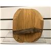 Image 2 : West Coast First Nations yellow cedar carved face mask w/ copper eyes signed Telqua 1997 - approx. 5