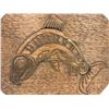 Image 2 : West Coast First Nations carved cedar salmon plaque - approx. 14in x 12in