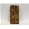 Image 1 : West Coast First Nations cedar carving "Chief Eagle" by artist Ian Joseph - approx. 7in x 4in