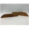 Image 2 : Pair of West Coast First Nations yellow cedar carvings "Raven Head" by Jim Jules 1996 - approx. 15in