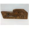 Image 1 : West Coast First Nations cedar carving "Raven Head" by Jim Jules 1990 - approx. 16 1/2in x 6 1/2in