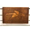 Image 2 : West Coast First Nations yellow cedar carving "Goose" by artist D Shrimpton 1984 - approx. 11in x 7i