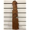 Image 1 : West Coast First Nations cedar carving (unsigned) - approx. 17in x 3 1/2in