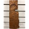 Image 3 : West Coast First Nations cedar carving (unsigned) - approx. 17in x 3 1/2in
