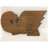 Image 2 : West Coast First Nations cedar carving "Eagle" by artist D. Thyer June 4th, 2007 - approx. 13in x 7