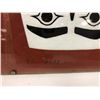 Image 3 : Original silkscreen on canvas "Tsimshian Nation" print by artist Eric Gray 1987 - approx. 11in x 14"