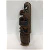 Image 1 : West Coast First Nations carving signed F M - approx. 11 1/2in x 3in