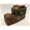 Image 2 : Carved cedar bear mask w/ abalone eyes (unsigned) - approx. 7in x 3 1/2in