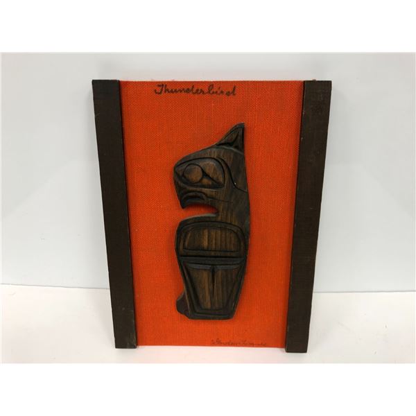 Thunderbird carving by Gordon Twance - approx. 12in x 9in