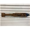 Image 2 : Carved wooden "Whale" paddle signed F M - approx. 33 1/2in x 4 1/2in