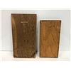 Image 3 : Two First Nations wood carvings - one signed B M - approx. 12in x 6in & approx. 10in x 5in