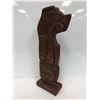 Image 1 : First Nations carved wooden totem (unsigned) - approx. 15in x 4 1/2in x 1in wide