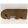 Image 2 : Red cedar "Eagle & Man" carving by Patrick Natrall - approx. 18in x 7in