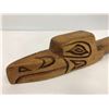 Image 2 : West Coast First Nations carved wooden baby rattle - approx. 11 1/2in x 1in