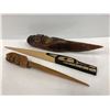 Image 1 : Group of 3 West Coast First Nations wood carved letter openers