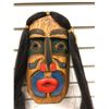 Image 2 : 11in West Coast First Nations face mask w/ authentic looking hair signed Telqua 1998